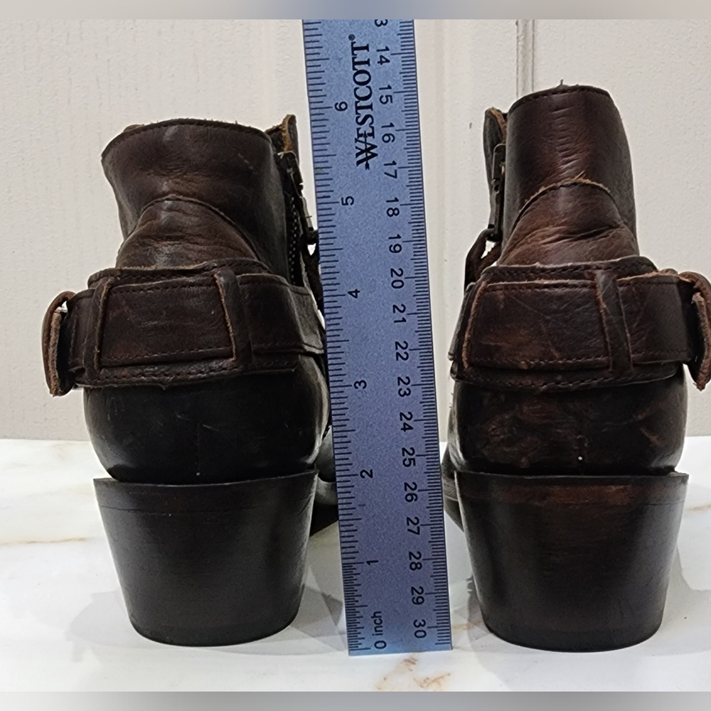 J.B. Dillon Leather Ankle Boots Womens Size 7.5 - Picture 6 of 8
